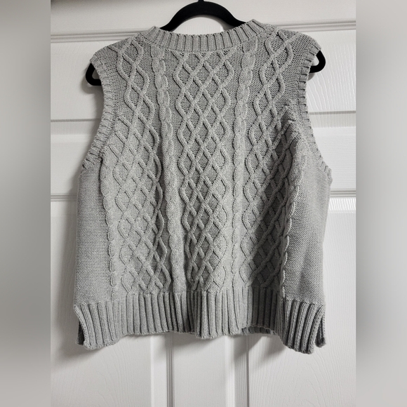 Caslon - Cable Knit Pima Cotton Sweater Vest - Size XL - Picture 3 of 10